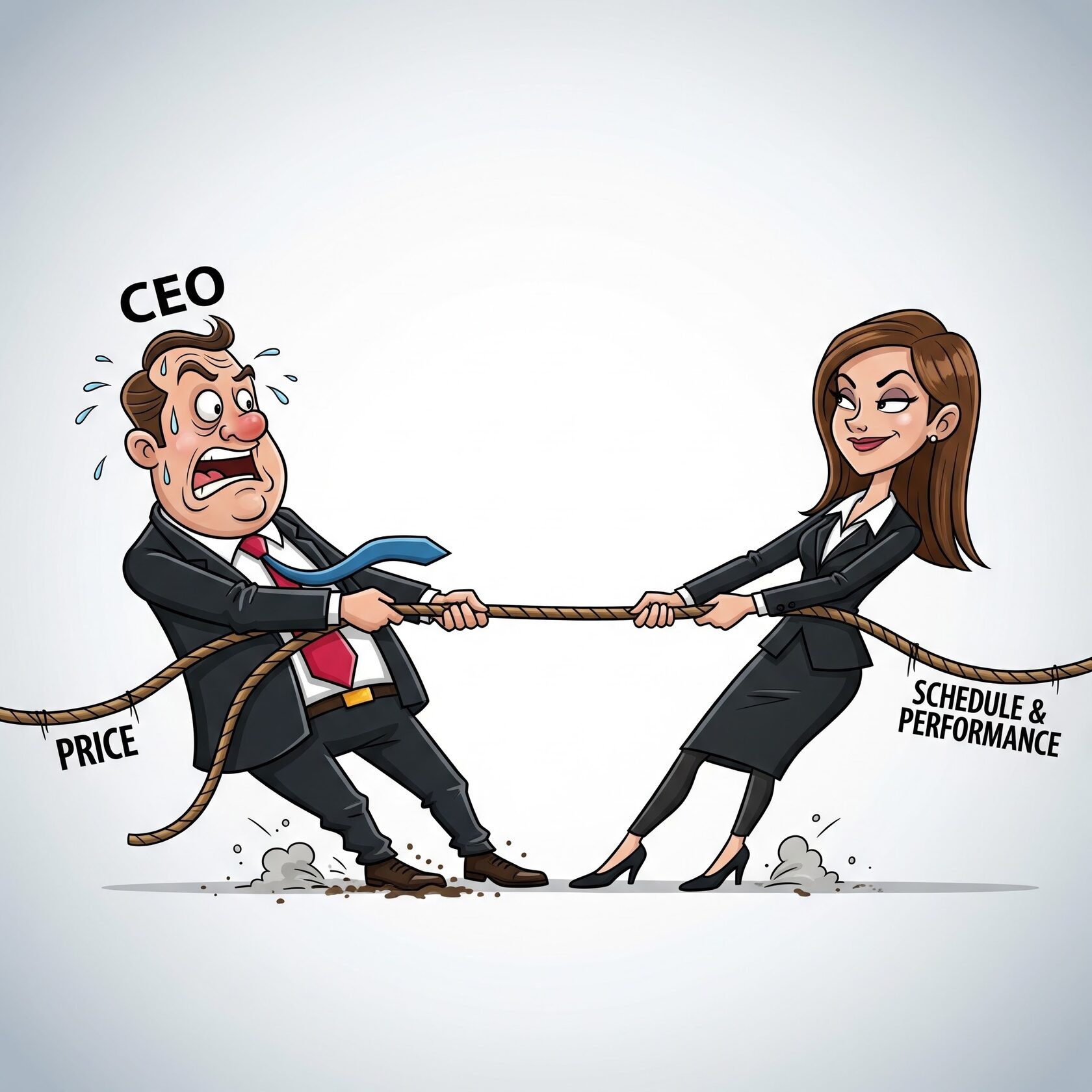 Cost Attracts, but Schedule and Performance are MORE important.